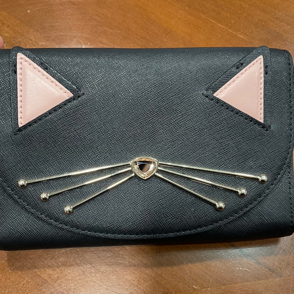 Kate spade cat crossbody wallet